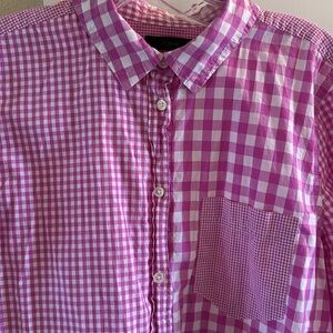 JCrew Boy shirt in pink plaid